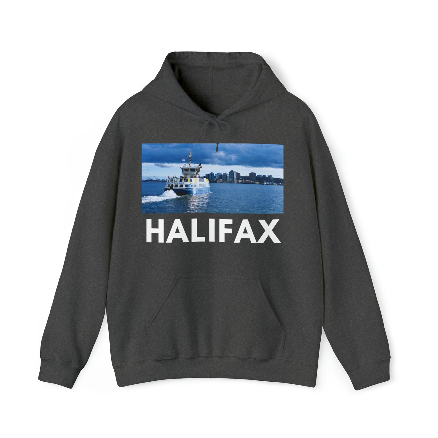 3XL Dark Heather Halifax Hoodie: The Ferry from HoodySZN.com