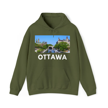 S Military Green Ottawa Hoodie: Le Canal from HoodySZN.com