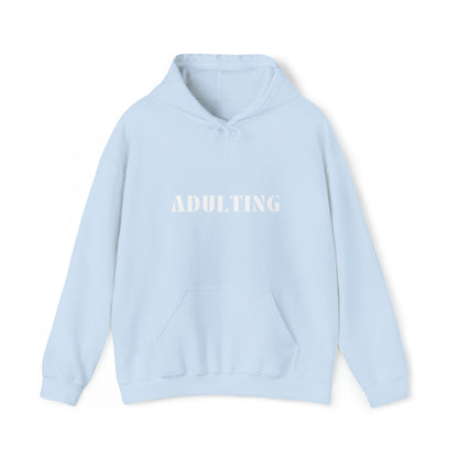S Light Blue Adulting Hoodie from HoodySZN.com
