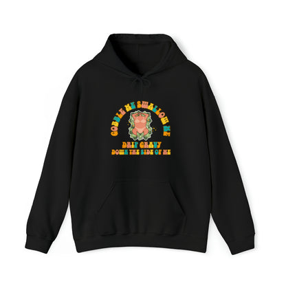 S Black Gobble Me Swallow Me Thanksgiving Hoodie from HoodySZN.com