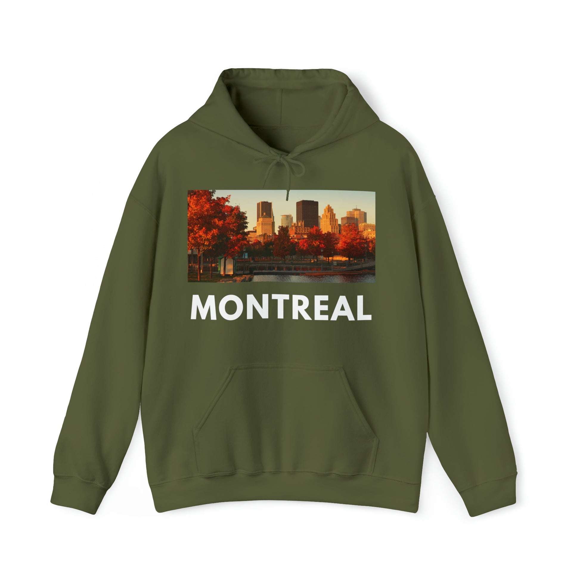 S Military Green Montreal Hoodie: The Fall from HoodySZN.com