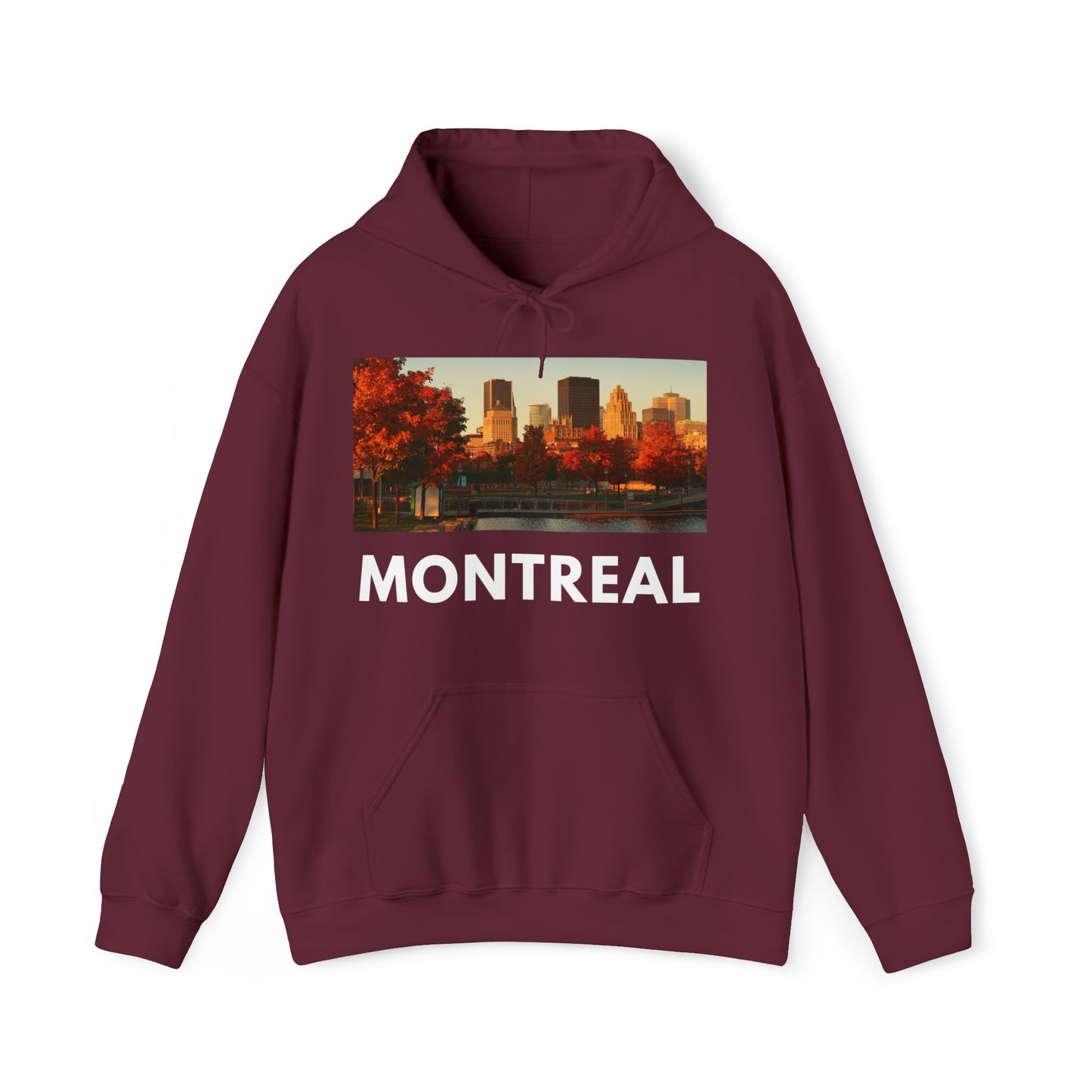 M Maroon Montreal Hoodie: The Fall from HoodySZN.com
