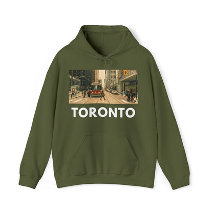 2XL Military Green Toronto Hoodie: Downtown Action from HoodySZN.com