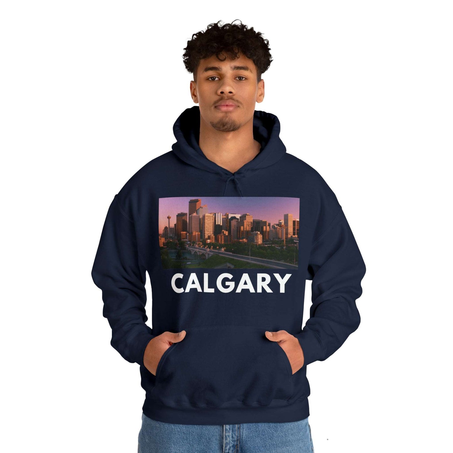   Calgary Hoodie: Downtown at Sunset from HoodySZN.com