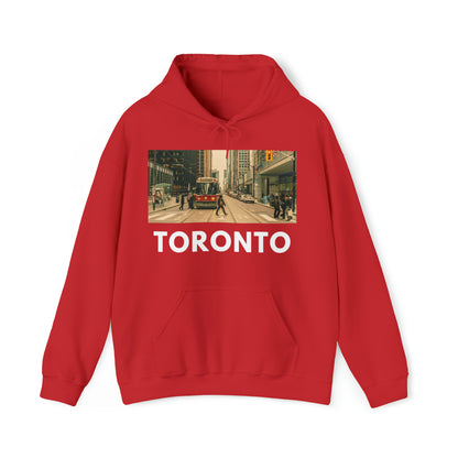 S Red Toronto Hoodie: Downtown Action from HoodySZN.com