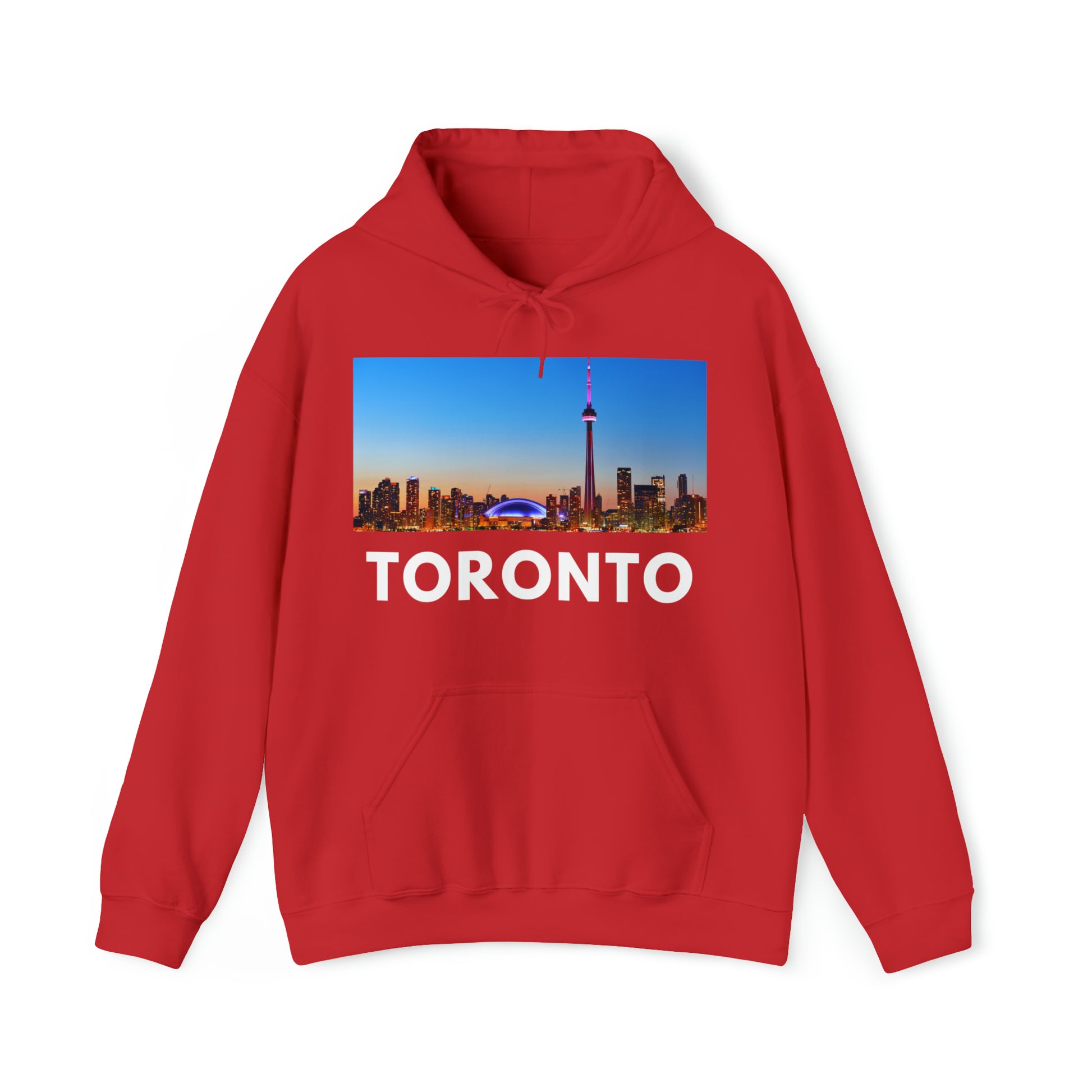 M Red Toronto Hoodie: City Line from HoodySZN.com