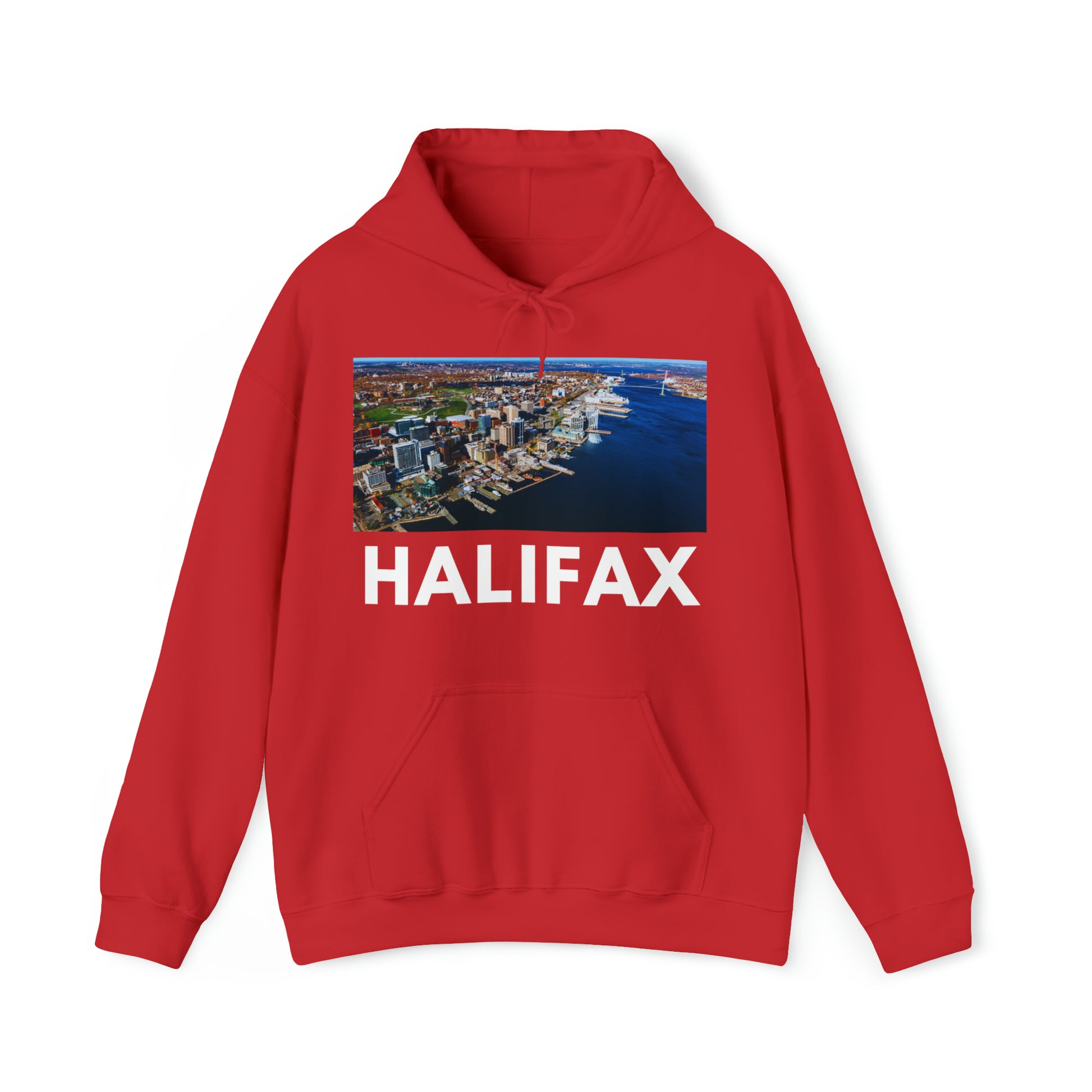 XL Red Halifax Hoodie: The Waterfront from HoodySZN.com