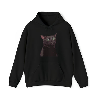 S Black Black Cat Zoning Out Hoodie from HoodySZN.com