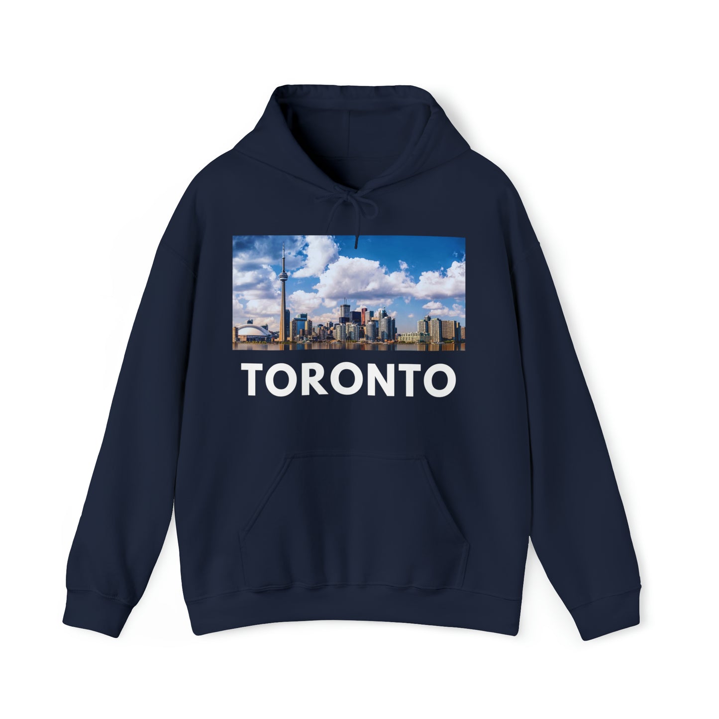 S Navy Toronto Hoodie: CN Tower by Day from HoodySZN.com