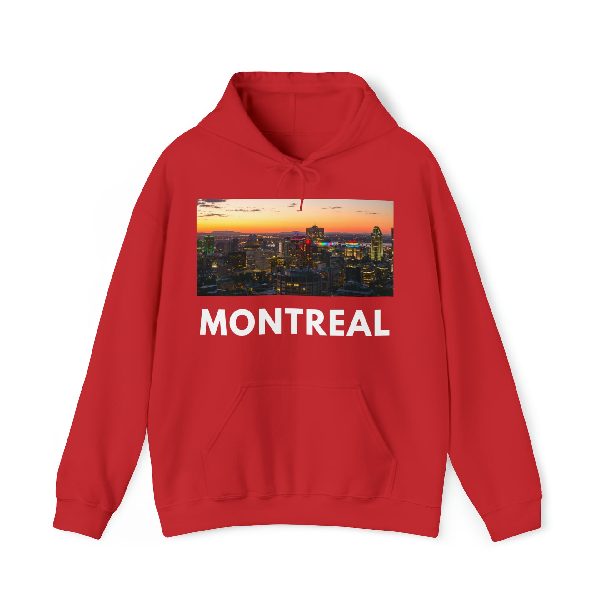 S Red Montreal Hoodie: City Scape from HoodySZN.com