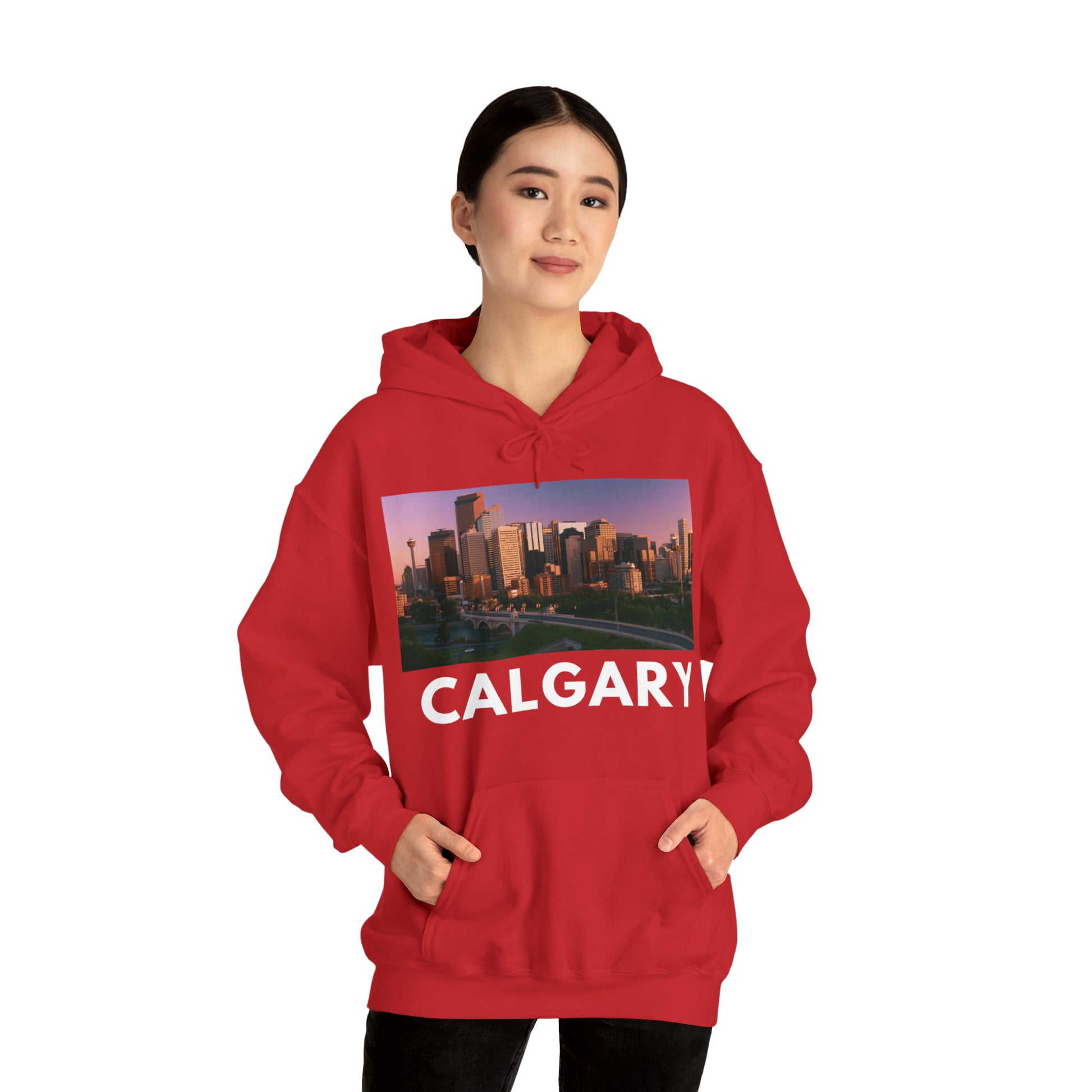   Calgary Hoodie: Downtown at Sunset from HoodySZN.com