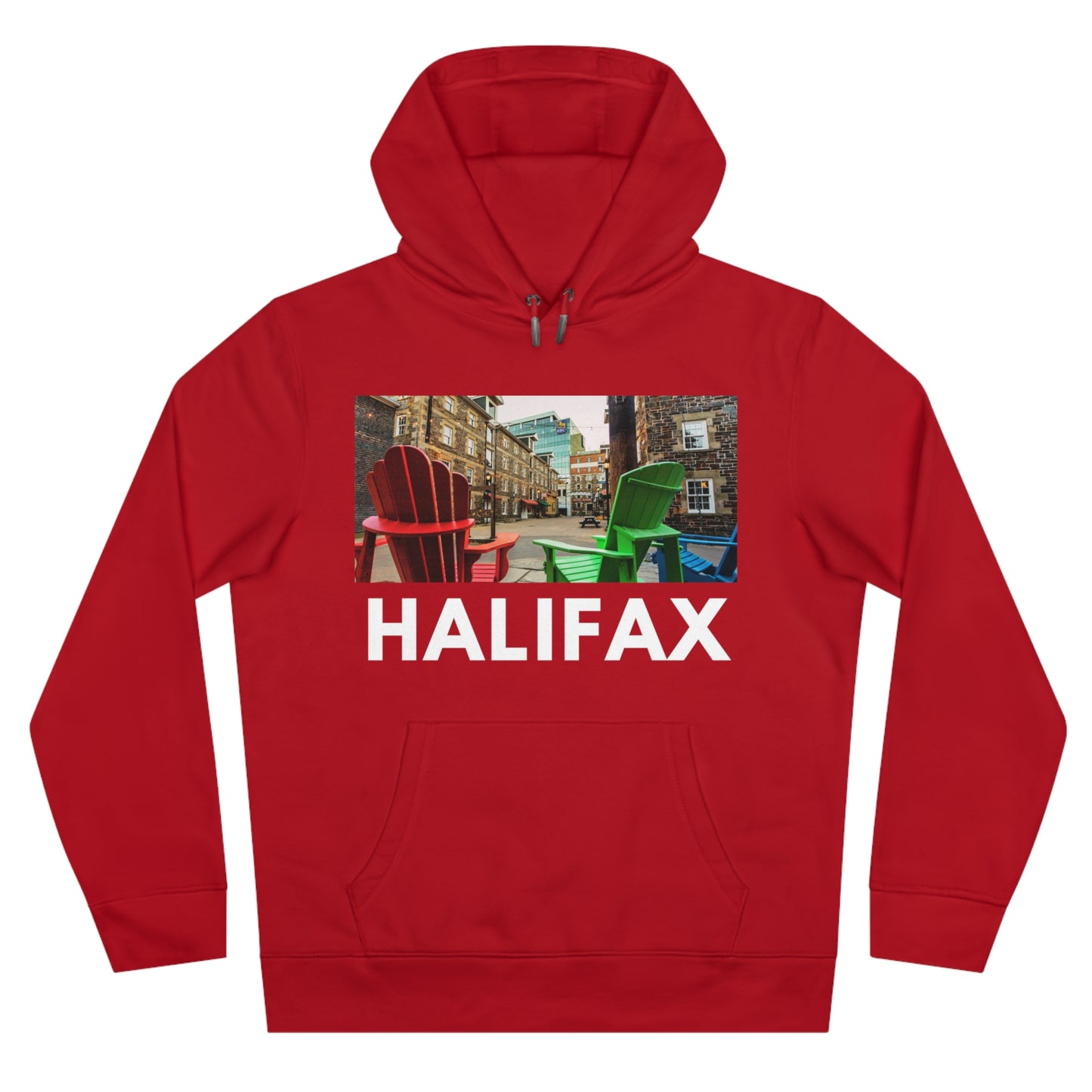XS Red Halifax Hoodie: Brewery District from HoodySZN.com